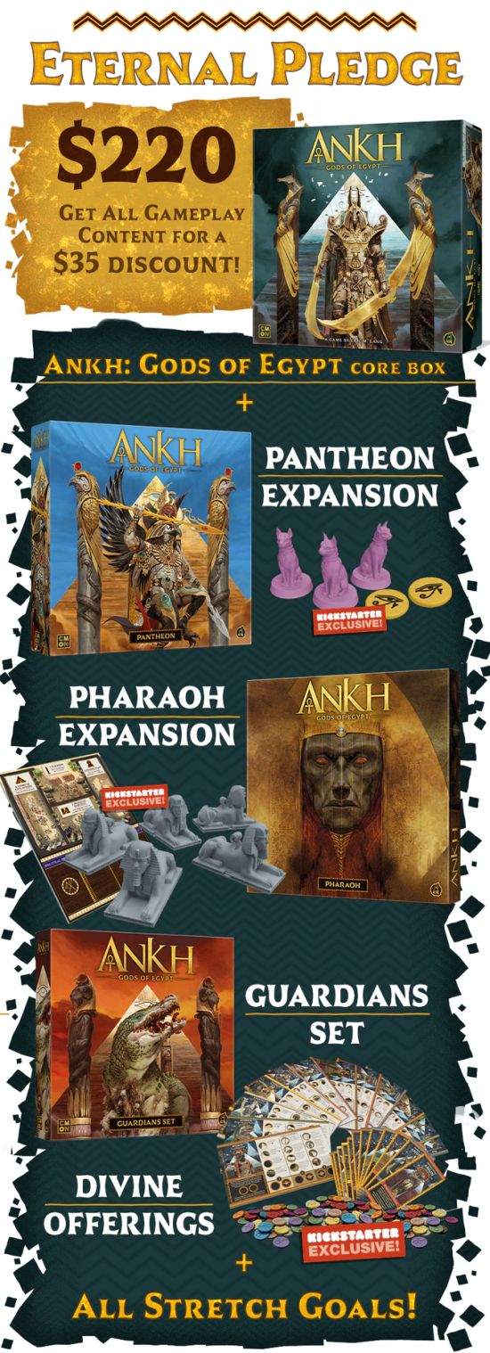 Ankh: Gods of Egypt (Eternal Pledge)(Kickstarter) | Board Game 